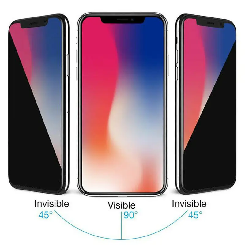 Магнитный анти-Открытый Анти-шпионский стеклянный чехол для телефона iPhone 6 7 8 X XS XR XSMAX стеклянный чехол для телефона