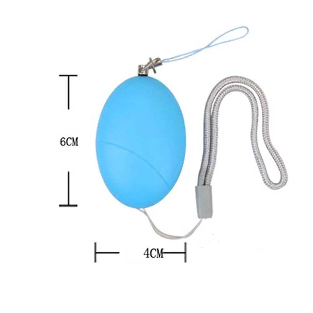 

120dB Egg Shape Self Defense Alarm Girl Women Elderly Security Protect Alert Personal Safety Scream Emergency Alarm Keychain
