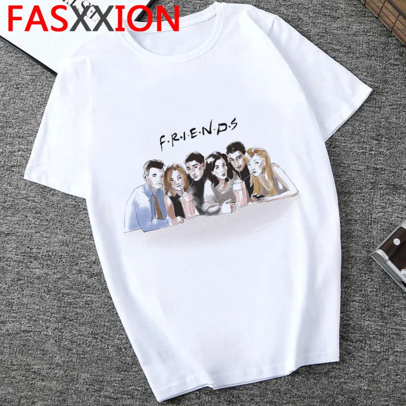 Футболка Friends Tv Show Мужская Harajuku уличная одежда хип хоп 2020 топ Забавные футболки