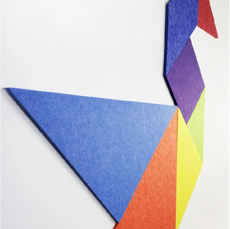 Новинка 9 мм фетровая ткань Tangram Pantern ручной работы дизайнерский Сделай Сам креативный интересный Фотофон для стен