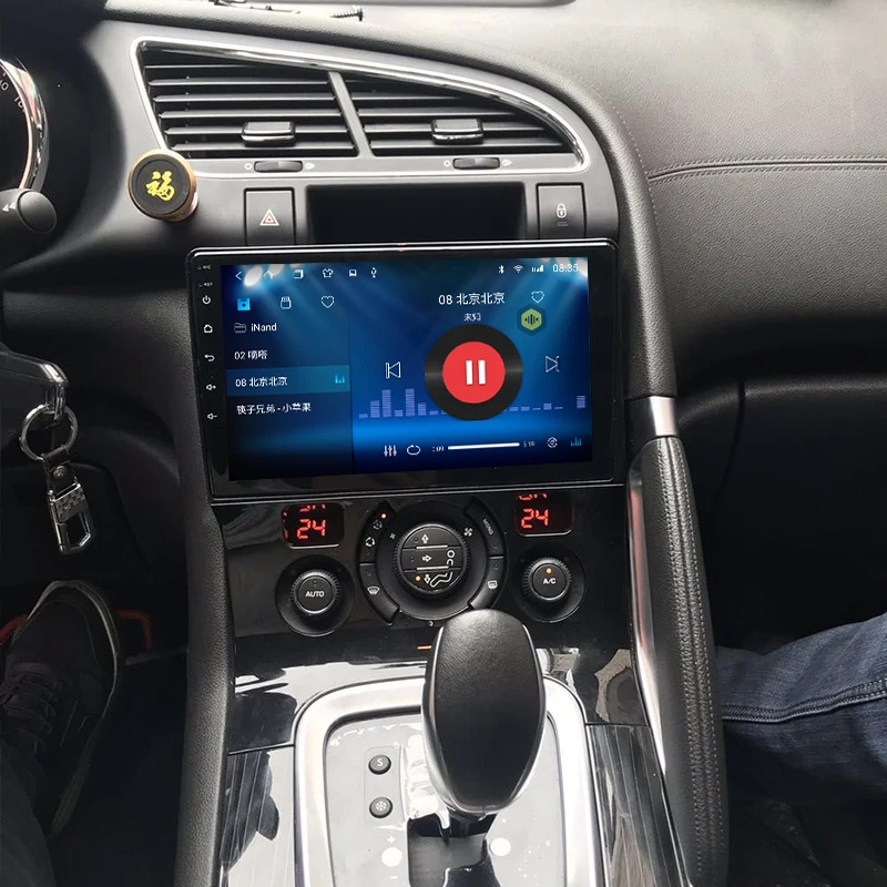 Автомобильный DVD плеер на Android 10 мультимедийный с GPS для Peugeot 3008 2009 2010 2011 2012 2013 2015 2018