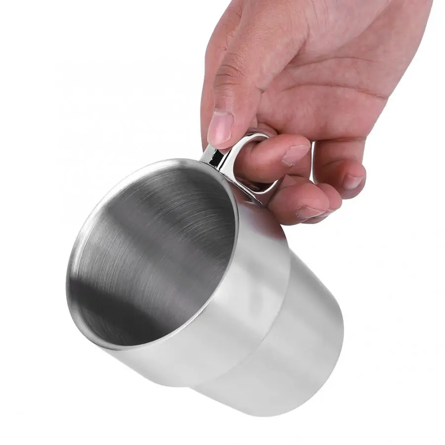 Кружка кофейная чашка кружки из нержавеющей стали вода пива для кофе с ручкой чай