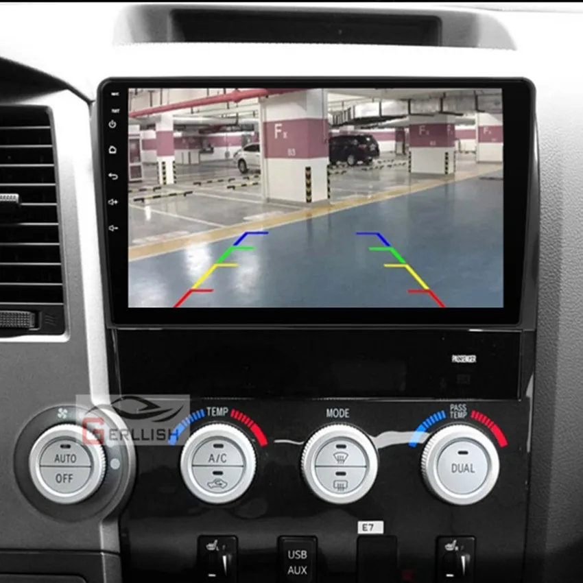 

Gerllish 10.1 inch Android Car dvd play For Toyota Tundra 2007-2013 Sequoia 2008-2018 with wifi Play video GPS