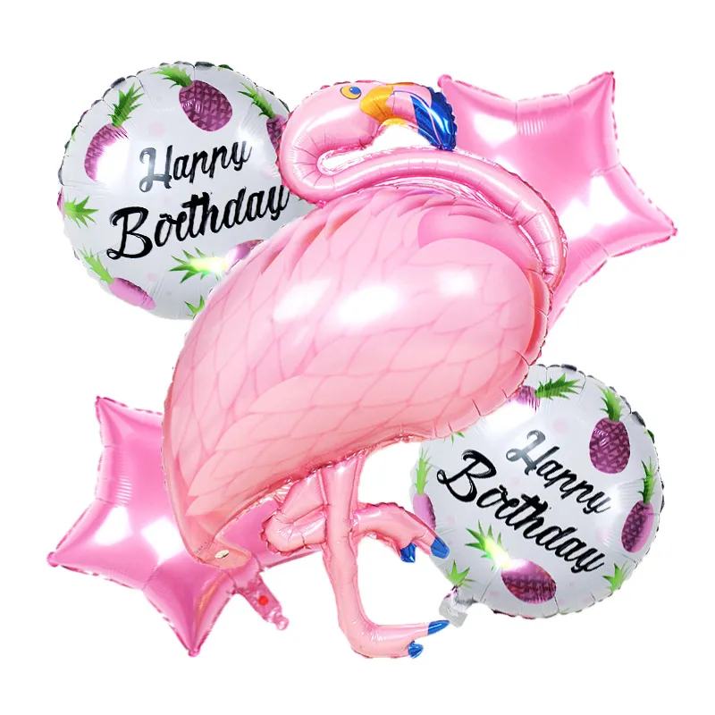 5 шт./лот 18 дюймов с принтом ананасов Фольга круглый шар днем рождения ананас