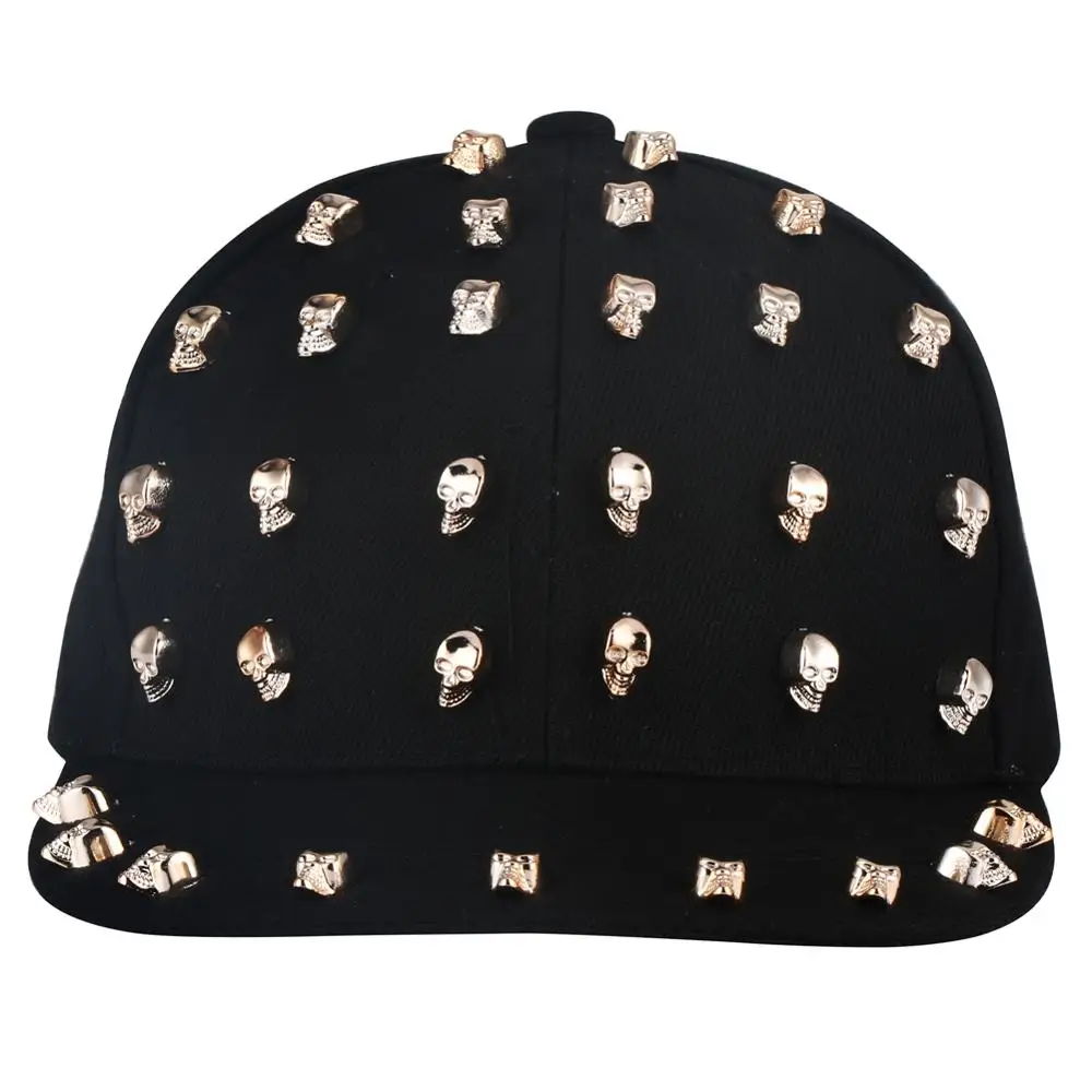 Мужские черные кепки в стиле панк хип хоп женские летние баскетбольные с черепом