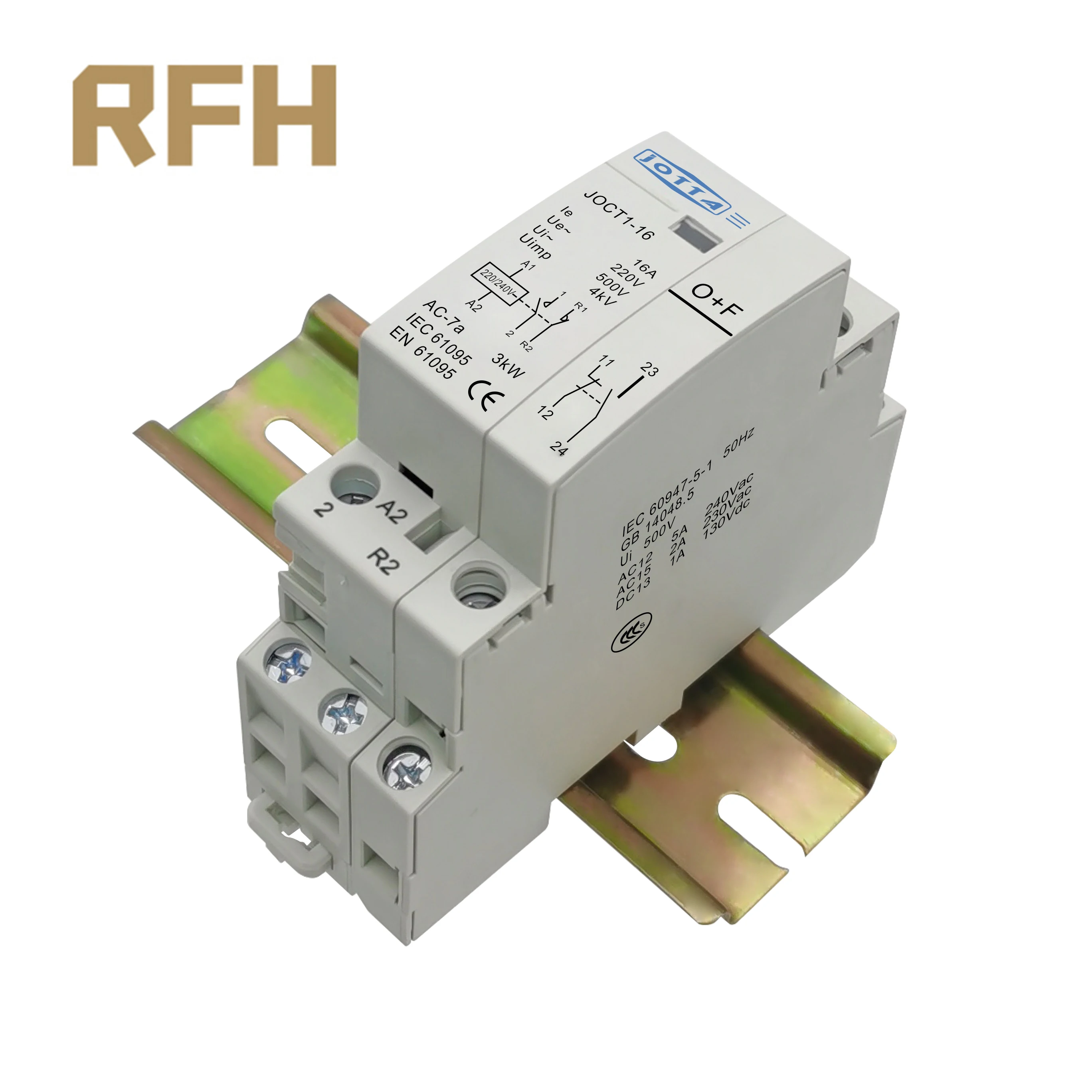 Американская классификация проводов 2р 16A/20A/25A 220V/230V 50/60HZ Din Rail Ac контактор для дома