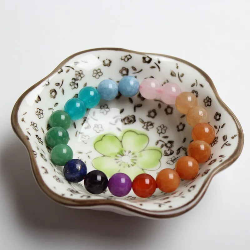 

Jewelry Bracelet Natural Stone Rainbow Turbo Crystal Beads For Jewelry Making 8 10 12 14MM Charms DIYWomen Accessories