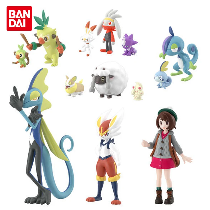 Bandai Подлинная коробка яйцо Покемон масштаб Кукла Мир галар область набор