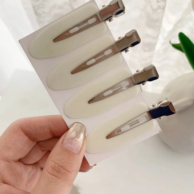 4 шт. бесшовные заколки для волос с челкой |