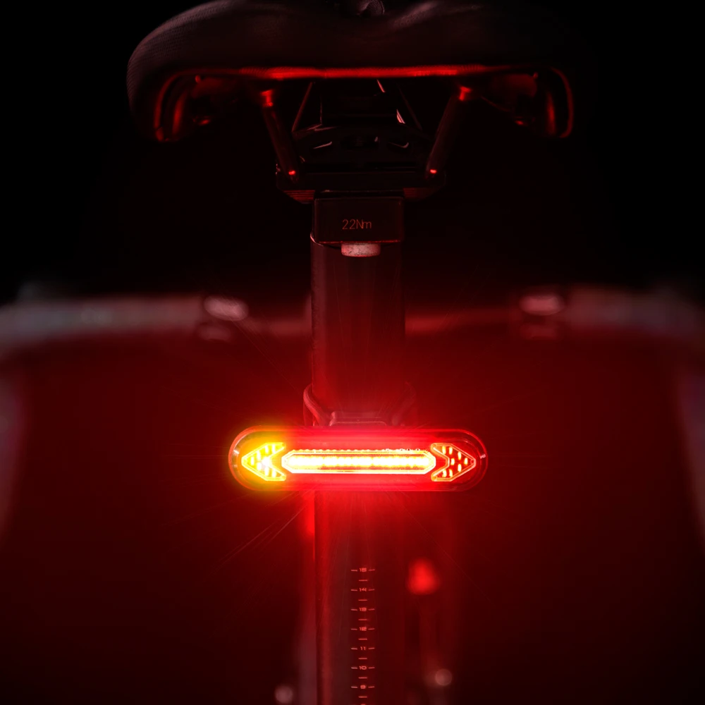 

Bicycle Light Waterproof Smart Wireless Remote Control Turn Signal LED Warning Light USB Rechargeable Bicycle Rear Light