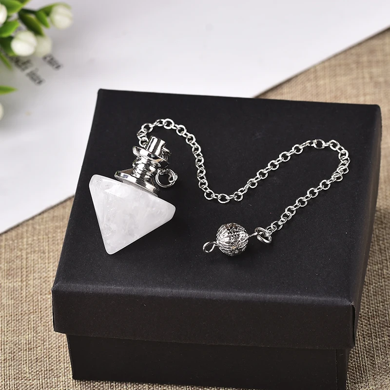 1 шт. натуральный камень рейки маятник исцеляющий Кристалл конус модные