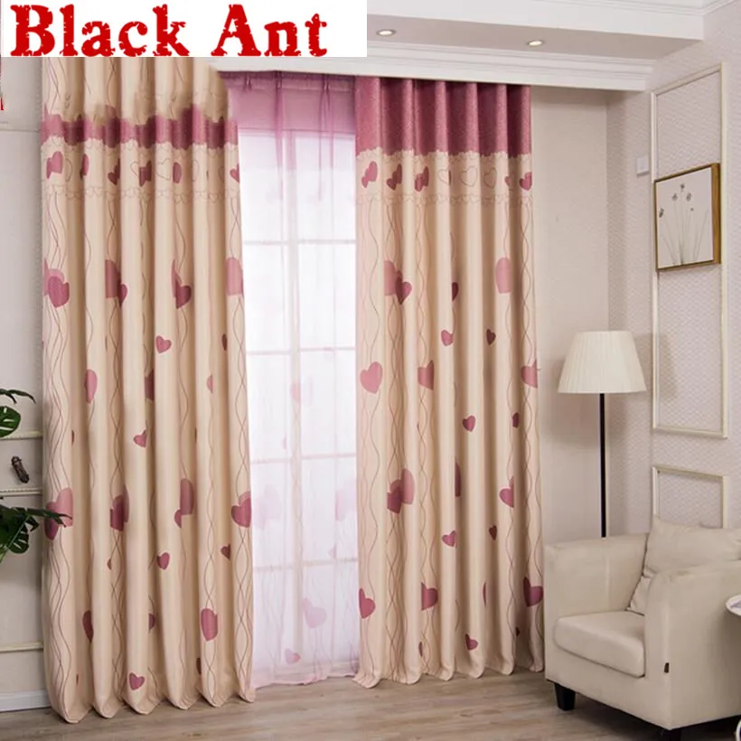 Любовь Шторы на маленькую девочку одежда для детей комнаты розовые фатиновые