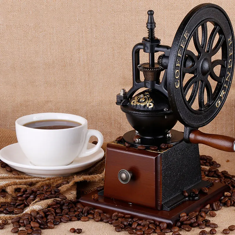 買取 レトロコーヒー豆グラインダー家庭用ハンドグラインダー手動小型手動コーヒーグラインダー
