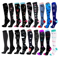 running new compression stockings pressure nursing socks for edema diabetes varicose veins blood circulation sports socks