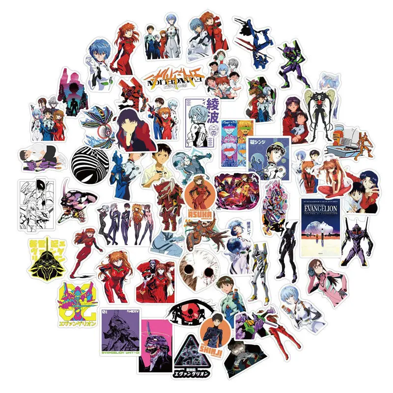 100pcs Japan Anime EVA Stickers Waterproof Skateboard Suitcase Funny Graffiti Sticker DIY Classic Toys for Kids Birthdays Gift |