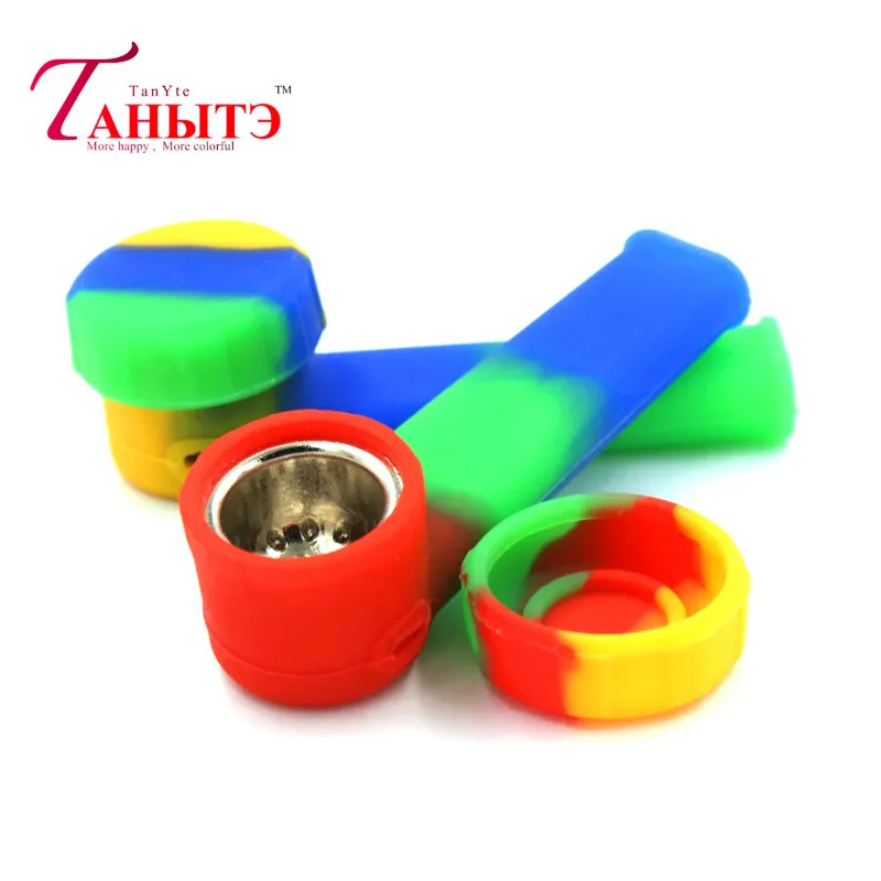 Экологически чистая бесцветная и портативная силиконовая трубка для курения с