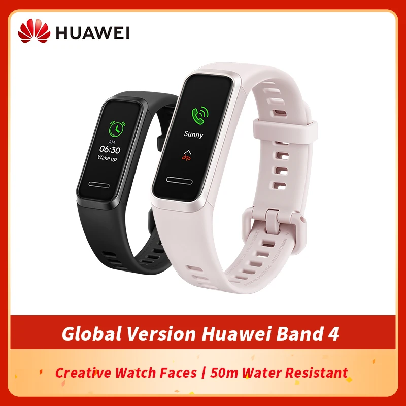 Оригинальная глобальная версия браслете Huawei Band 4 смарт браслет 0 96 дюймовый