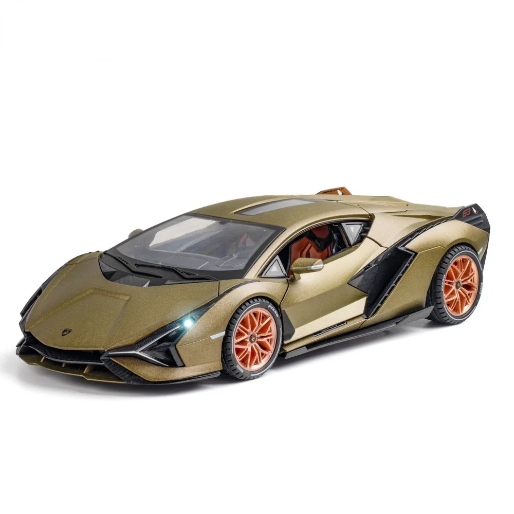 

1:18 Lamborghini Car Model Die Cast Alloy Boys Toys Cars SIAN FKP37 Supercar For Boys Childrens Kids Gifts Collectibles Toys