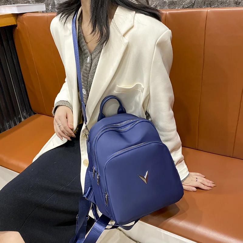 

LU.FAWN Business Comfortable Sports Women's Backpack Durable Oxford Cloth Fashion Simple Pure Color Big Bag Spring HotSale6639
