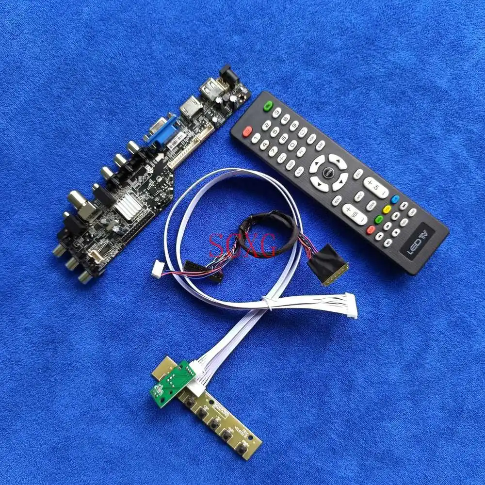 

DVB AV VGA USB HDMI-compatible DIY Kit Fit B156HW01/B156HW02 Screen controller board LCD LED 40Pin LVDS 1920*1080 Digital signal