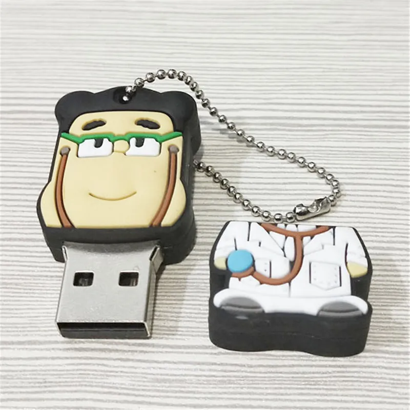 Мультяшная карта памяти доктора флешка милый usb флеш накопитель 4 ГБ 8 16 32 64 128 U