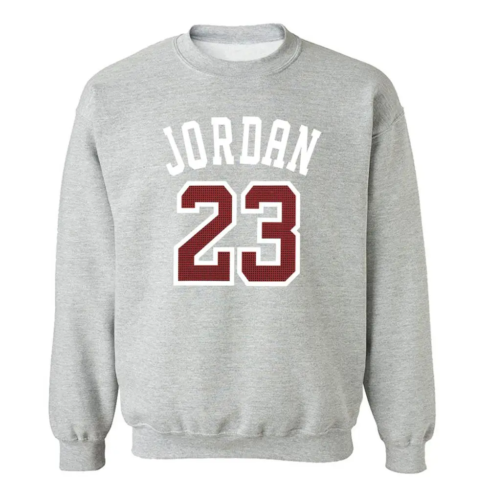Осень-зима, флисовая Толстовка для мужчин Jordan 23, толстовка, Новая повседневная мужская толстовка с круглым вырезом, пуловеры Harajuku, спортивная одежда
