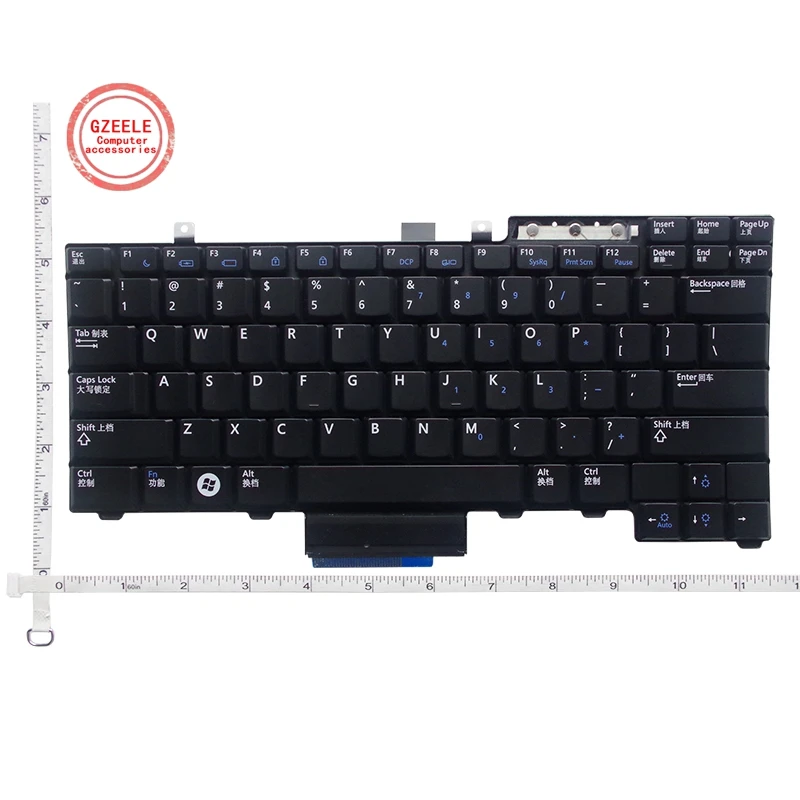 Клавиатура GZEELE для ноутбука Dell Latitude E5300 E5400 E5500 E5410 E5510 черная английская без