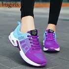 Кроссовки женские дышащие, повседневные лоферы, для бега, прогулок, удобная обувь, разные цвета, осень 2021