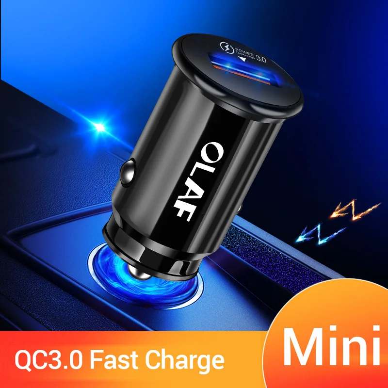 olaf quick charge 3 0 2 0 car usb charger mobile phone charger 2 port usb fast car charger for iphone samsung tablet car charger free global shipping