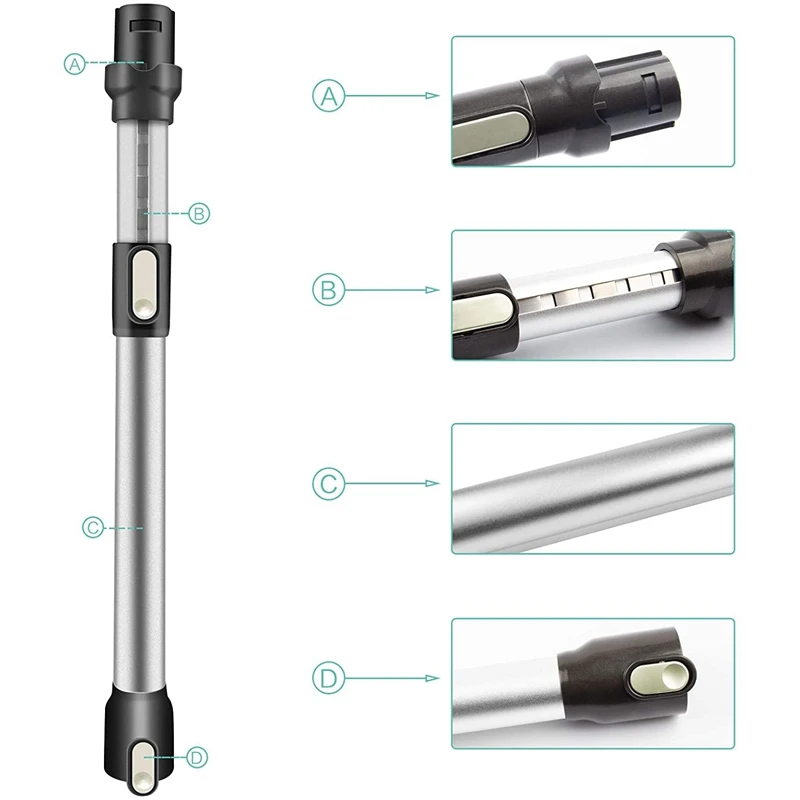 

Extension Wand Quick Release Replacement Tube for Dyson DC45 DC58 DC62 DC61 V6 Trigger V6 Adjustable Length Pipe Rod