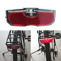 road bike light bicycle rear reflector tail light for luggage rack no battery aluminum alloy reflective tail light bicycle parts