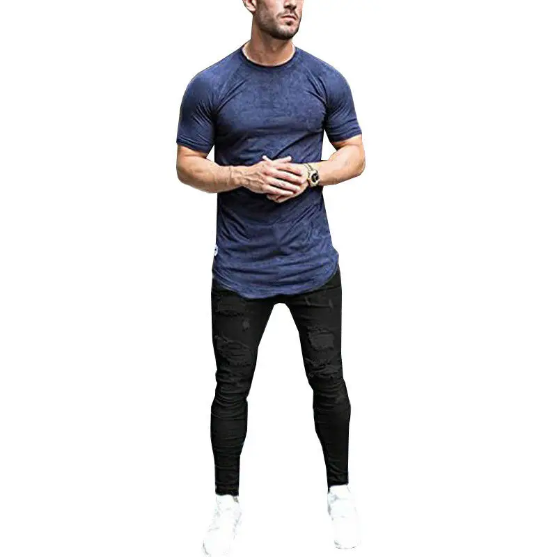 

New Holiday Mens Soft Skinny Super Stretch Slim Fit Ripped Denim Jeans All Waist