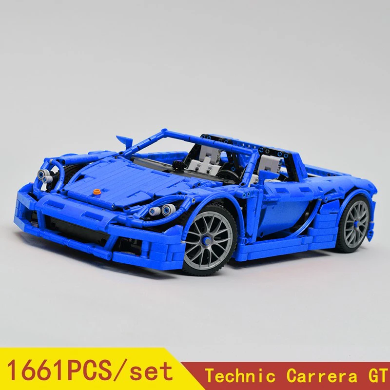 MOC SERIES Carrera GT супер гоночный автомобиль подходит для legglys Technic 8579 комплекты моделей