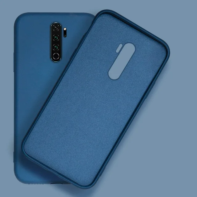 Blue Чехол для Xiaomi Redmi Note 8 Жидкая силиконовая Резина мягкий чехол для Redmi Note 8 Pro Explorer противоударные телефонные чехлы Coque чехлы - Цвет: Blue