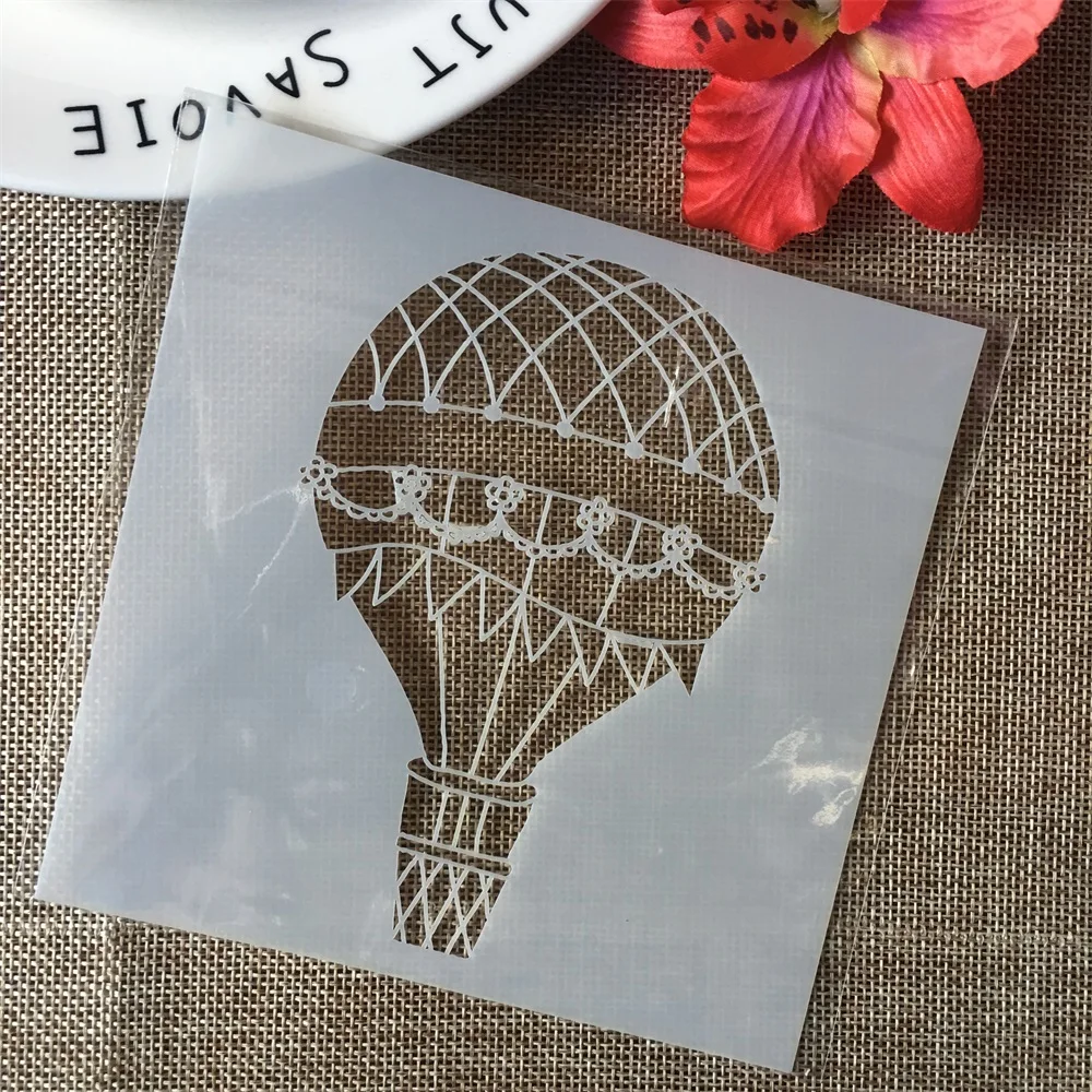 5 &quotвоздушный шар путешествия DIY Многослойные трафареты живопись раскраска для