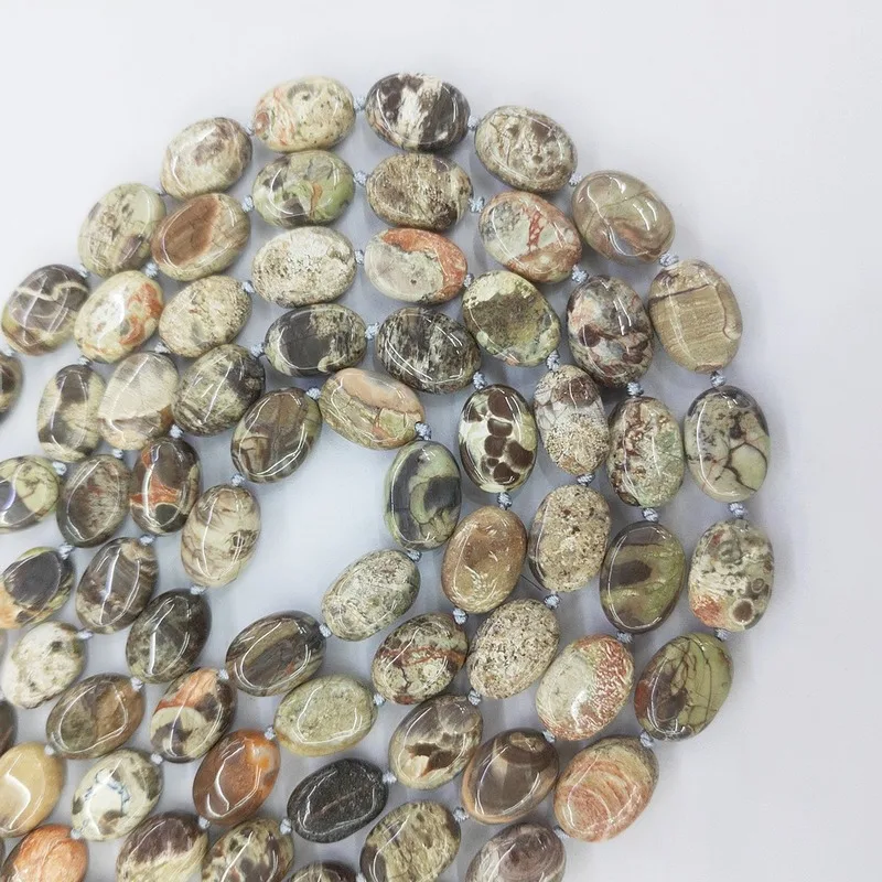 Natural Stone Loose Beads 7*13mm Oval Beaded DIY Handmade Bracelet Necklace Jewelry Accessories | Украшения и аксессуары
