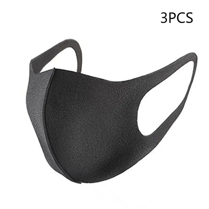 3 шт. губчатая маска для рта моющаяся Пылезащитная многоразовая Fa комплект |