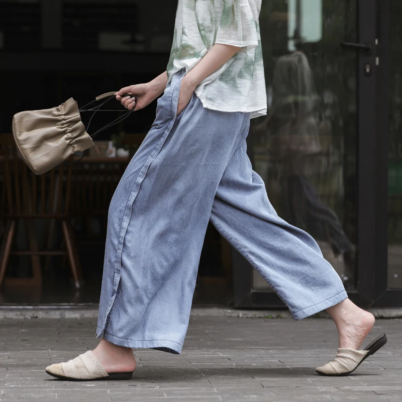 Летние джинсы Для женщин модные свободные Повседневное джинсовые штаны 2019 Новая