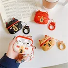 Аксессуары для Airpods Pro21, Роскошный чехол Lucky Cat Kawaii Airpods2 Air pods, защитный чехол с Keychan Apple Airpods, чехол