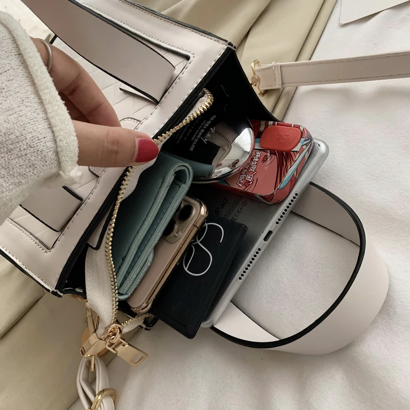 

2020 Summer Female Designer PU Leather Female Messenger Bag Sac A Main Femme Ladies Shoulder Bags