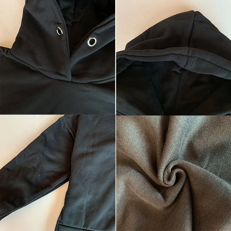 Женская однотонная толстовка с капюшоном элегантный офисный пуловер в японском