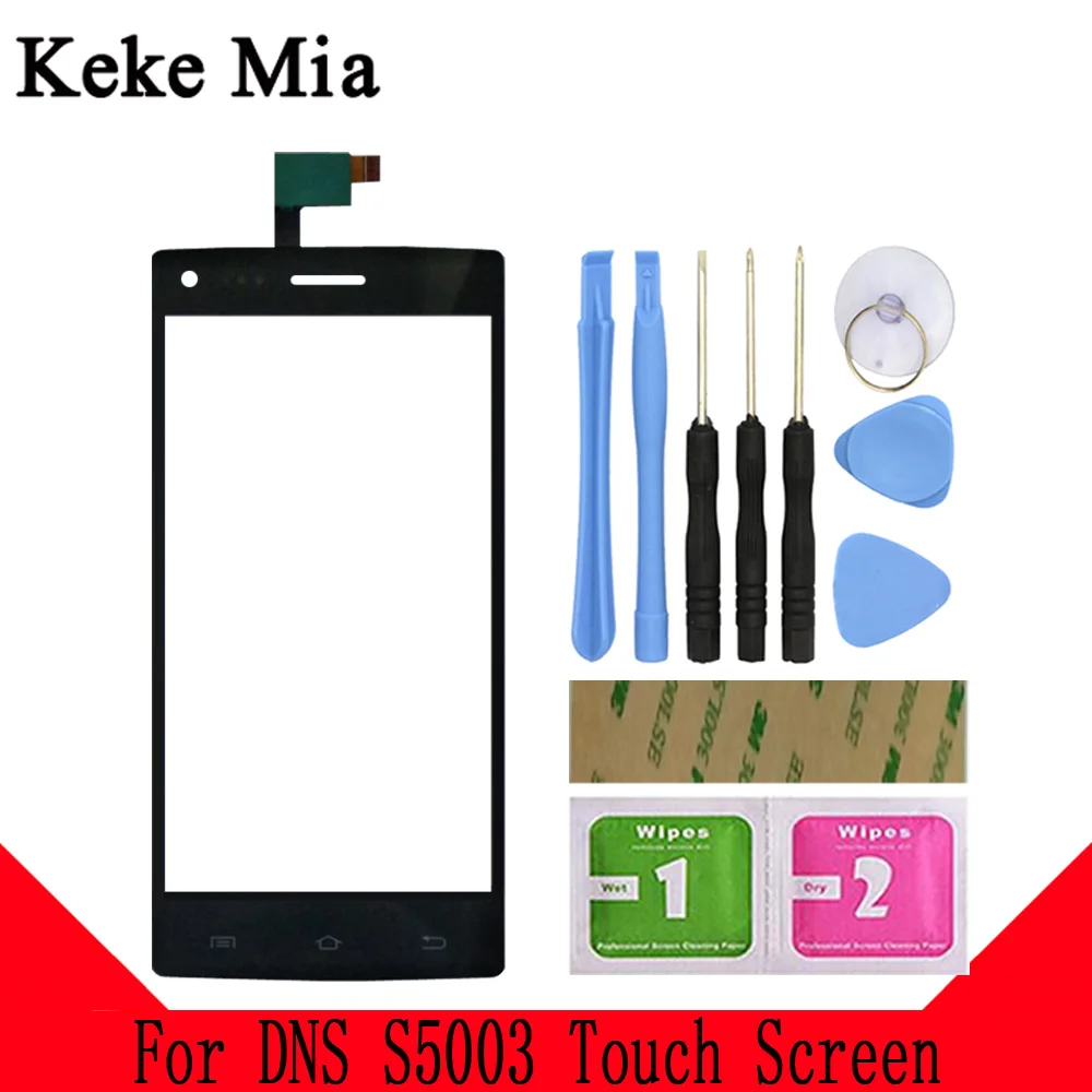Keke Миа 4," для DNS S5003 сенсорный экран дигитайзер для S5003 Сенсорная панель Сенсорный экран сенсор Переднее стекло Бесплатный клей+ салфетки