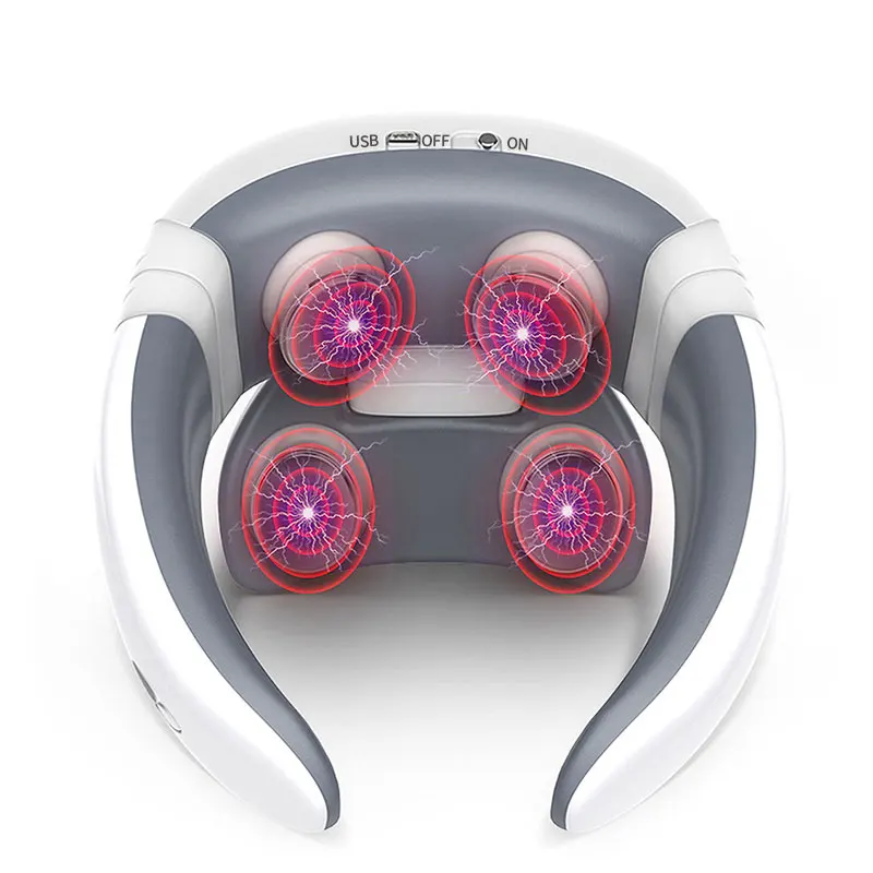 

Heating Relief Pain Tool Cervical Massage Vertebra Health Care Physiotherapy Relax Product Magnetic Pulse Electric Neck Massager