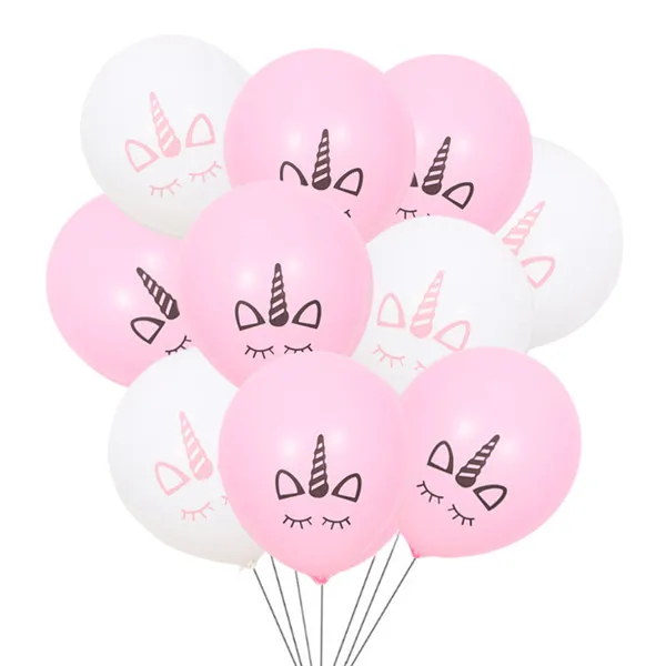 Воздушный шар с единорогом розовый латексный 25 г украшение для вечеринки в виде