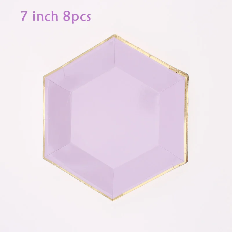 41 шт./компл. фиолетовая тематическая посуда для вечеринки набор детского душа