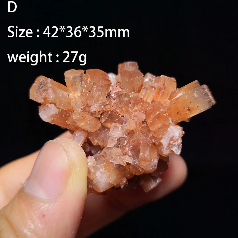 C4-4N натуральный оранжевый арагонит кварцевый кристалл минералы образец камня