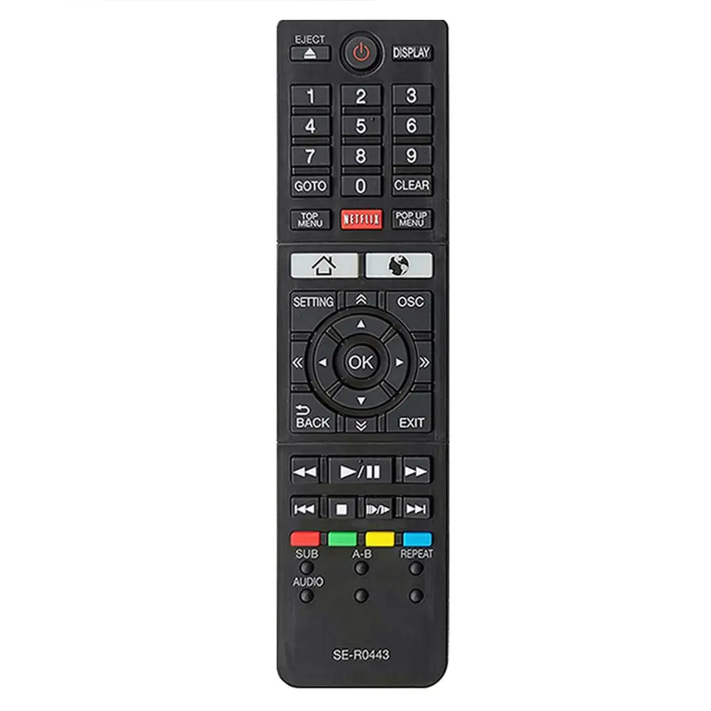 

New Remote Control for Toshiba Blu-ray DVD Player SE-R0443 BDX3500 Controller