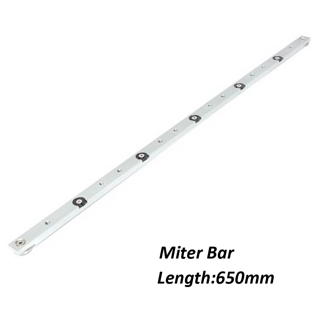 1PC 650mm Miter Bar ALLSOME алюминиевый сплав Т-треков слот направляющая для резки и клещи бар Выдвижной Стол пилы клещи калибровочный стержень Деревообрабатывающие инструменты - Цвет: 1PC 650mm Miter Bar