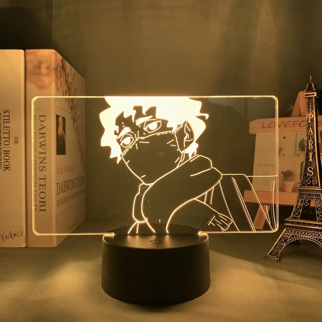 

Haikyuu Kiyoomi Sakusa LED Night Light Kids Bedroom Decoration Lamp Children Gifts 3D Anime Decor Lights
