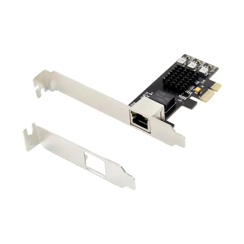 1 порт PCIE чип Realtek RTL8125 один 10/100/1000M/2 5G сетевой адаптер Lan карта для настольного